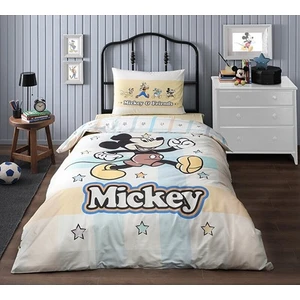 Mickey Mouse Star Tek Kişilik Disney Lisanslı Lastikli Fitted Çarşaf Çocuk Nevresim Takımı