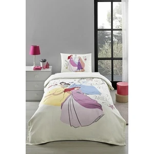 Princess Time Tek Kişilik Lisanslı Lastikli Çocuk Pike Takımı 6206