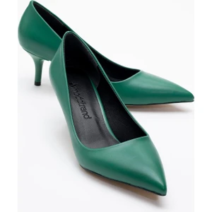 Kadın Çapraz Kemer Günlük Ayakkabı ÇİMEN YEŞİLİ CİLT