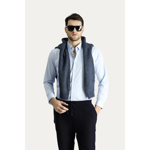 Uzun Kol Slim Fit Dar Kesim Non Iron Ütü Gerektirmeyen Pamuklu Gömlek