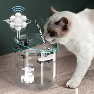 Hareket Sensörlü Kedi Köpek Için Sessiz Şeffaf Otomatik Su Pınarı Su Çeşmesi Su Sebili 1.8 Lt Usbli Şeffaf