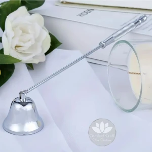 Comfort Craft Pirinç El Yapımı Mum Söndürücü | 19.2 cm | Silver Renk