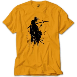 Z zepplin Samurai Miyamoto Musashi Sarı Tişört