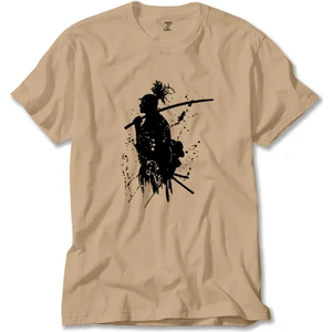 Z zepplin Samurai Miyamoto Musashi Krem Tişört