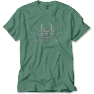 Z zepplin Samurai Skull Sword Yeşil Tişört