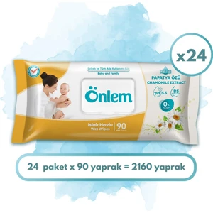 Papatyalı Islak Havlu 90 x 24 Adet