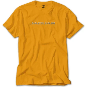 Z zepplin Jaguar Silver Text Sarı Tişört