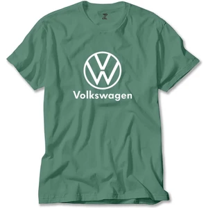 Z zepplin Volkswagen New Logo Text Yeşil Tişört