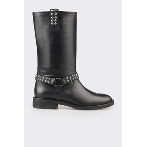 Siyah Deri Kadın Günlük Bot