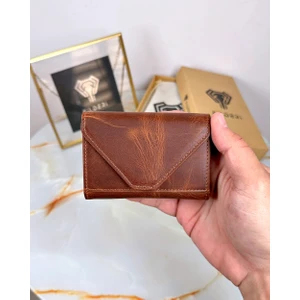 Fil Deri Akordiyon Kartlık Çok Bölmeli Hakiki Deri Küçük Para Bölmeli 2063