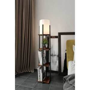 Raflı Lambader Barok Ceviz