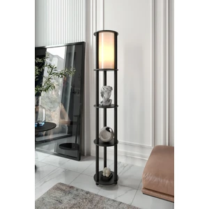 Yeni Siyah Raflı Lambader Siayh