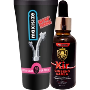 Maxi Size Erkeğe Özel Şekillendirici 50 ml Krem + Yanında Xir Bay Bayan Hareketleyici Özel Karışım Içecek