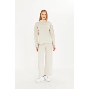 Irmak Kerekli Kadın Düz Oversize Alt Üst Takım 1308