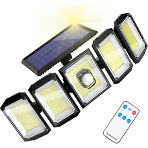 300 LED Güneş Enerjili 3 Mod - Kumandalı - 3 Metre Kablolu -  Sensörlü Solar Sokak Lambası