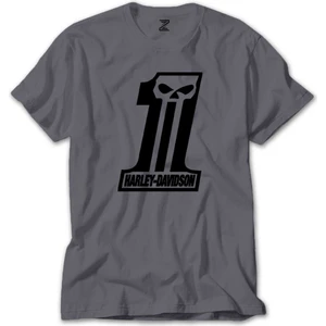 Harley Davidson Custom One Gri Tişört