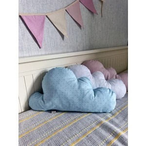 Bulut Dekoratif Bebek Çocuk Yastık, Kırlent, Mavi
