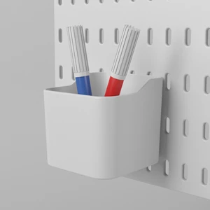 Smilesepet Çok Amaçlı Organizatör Pano Parçası Kalemlik 8 x 8 x 8 Beyaz