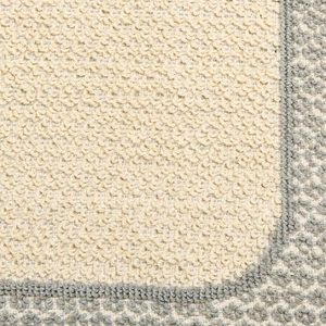 Soft Bordürlü 2'li Banyo Paspası - Bej - 60x100 cm + 50x60 cm