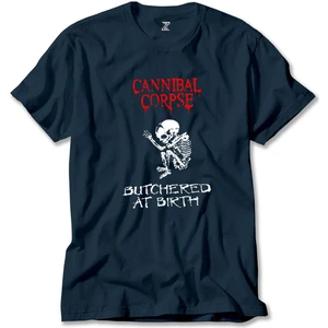 Z zepplin Cannibal Corpse Butchered At Birth Lacivert Tişört