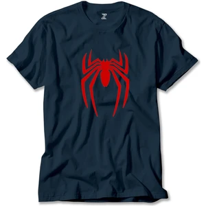 Z zepplin Spiderman Logo Lacivert Tişört
