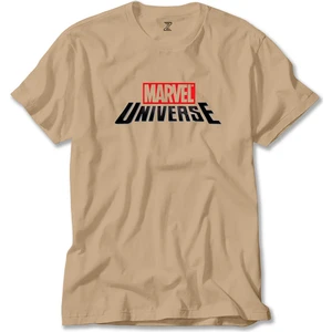 Z zepplin Marvel Universe Logo Krem Tişört