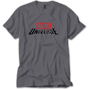 Z zepplin Marvel Universe Logo Gri Tişört