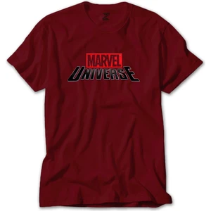 Z zepplin Marvel Universe Logo Kırmızı Tişört