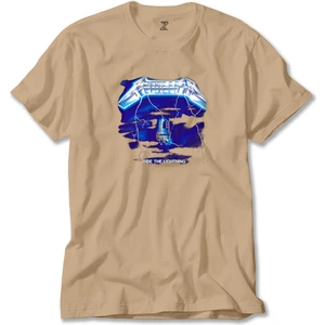 Z zepplin Metallica Ride The Lightning Krem Tişört