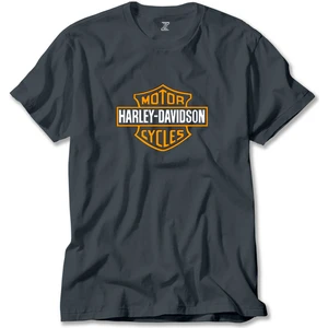 Z zepplin Harley Davidson Cycles Logo Füme Tişört