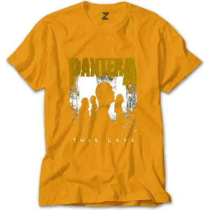 Z zepplin Pantera This Love Sarı Tişört