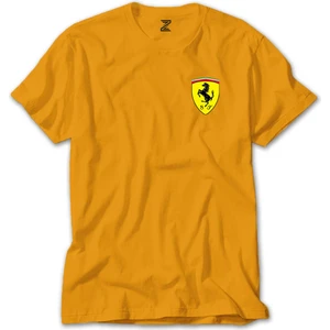Z zepplin Ferrari Logo Sarı Tişört