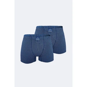 Erkek Desenli 2 Li Pamuk Elastan Boxer 074 2M074
