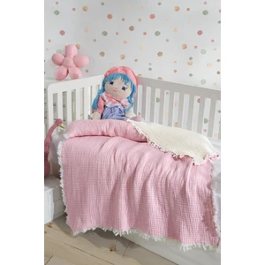 Zeynep Tekstil 7 Kat Dolgulu Müslin Bebek Yorganı 120 x 120