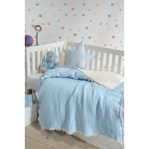 Zeynep Tekstil 7 Kat Dolgulu Müslin Bebek Yorganı 120 x 120