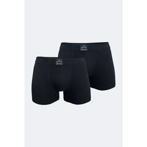 Erkek Siyah 2 Li Pamuk Elastan Boxer 074 2M074