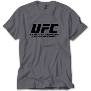 Z zepplin Ufc Logo Ultimate Championship Gri Tişört
