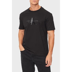 Calvin Klein Pamuklu Regular Fit Bisiklet Yaka Parlak Logolu T Shirt J30J327109BEH Erkek T Shirt J30J327109 Beh