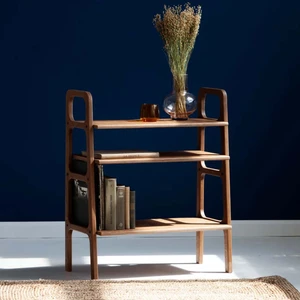 Brooklyn Ahşap Kitaplık, 90 x 75, Tik Renk, CPT4663-75