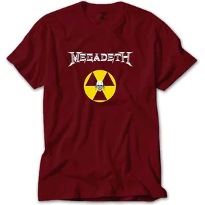 Z zepplin Megadeth Nuclear Radioactive Kırmızı Tişört