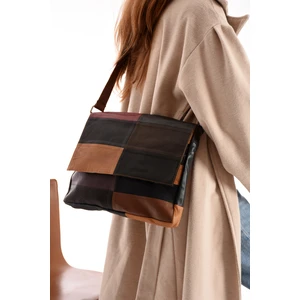 Hakiki Deri Büyük Boy Günlük Kullanım Kadın Heybe Omuz ve Postacı Çanta / Kadın Heybe Çanta