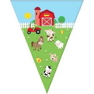 Çiftlik Hayvanları Üçgen Flama