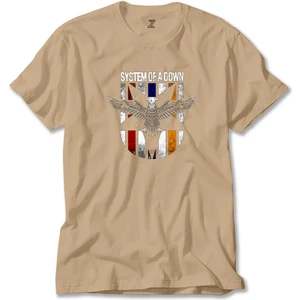Z zepplin System Of A Down Eagle Colors Krem Tişört