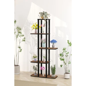 Yeni Gardenya Çok Katlı Çiçeklik Saksılık Barok Ceviz 18