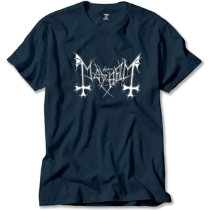 Z zepplin Mayhem Logo Lacivert Tişört