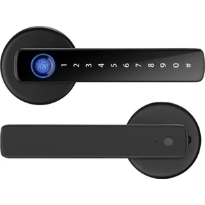 Kl1 Parmak İzi Şifreli ve Tuya Uygulamalı Ofis ve Ahşap Kapılar İçin Akıllı Kapı Kilidi