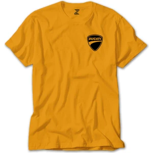 Z zepplin Ducati Scrambler Logo Sarı Tişört