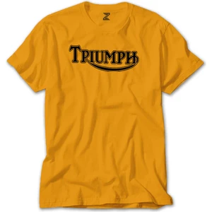 Z zepplin Triumph Motorcycles Logo Sarı Tişört