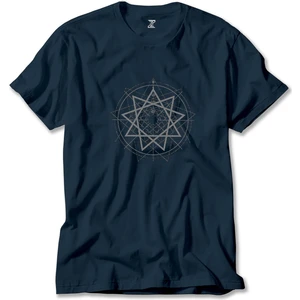 Z zepplin Slipknot Pentagram Symboll Lacivert Tişört