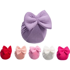 Kurdelalı Desenli Bebek Bone  Seti